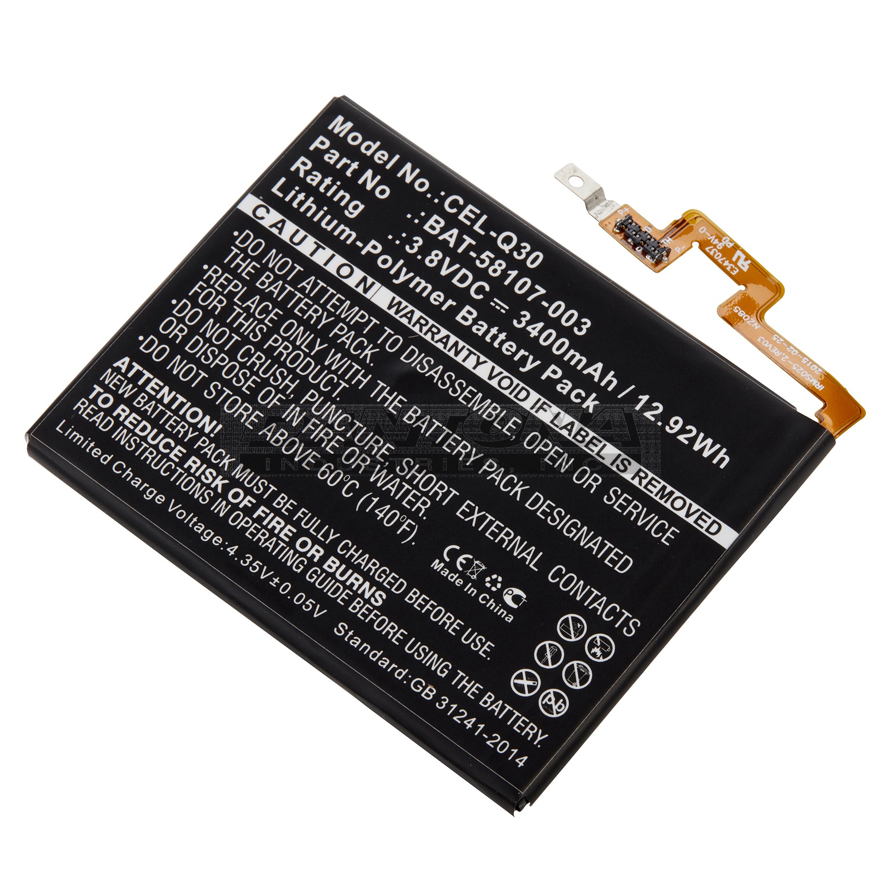 cel-q30|cel-q30|cel-q30-2 Battery