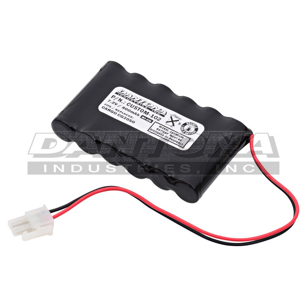 custom-102|custom-102|custom-102-2 Battery|Nickel Cadmium|NiMH/NiCD Packs