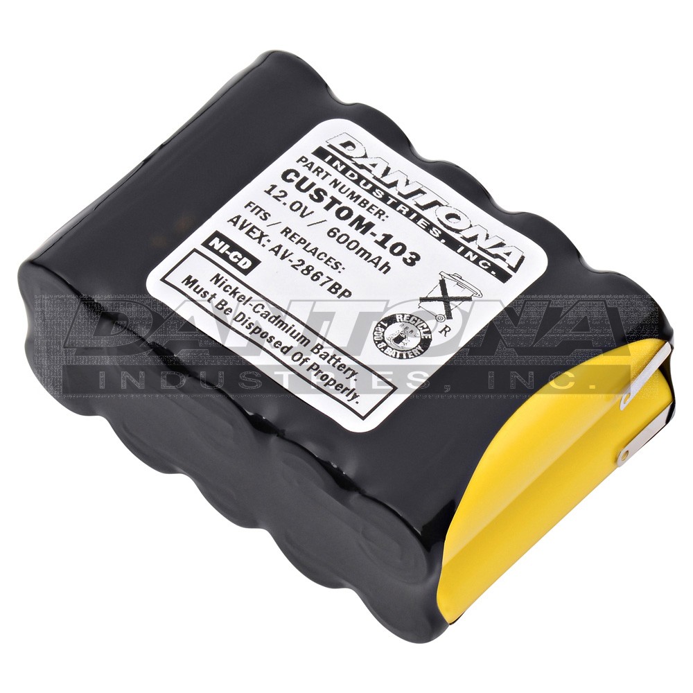 custom-103|custom-103|custom-103-2 Battery|Nickel Cadmium|NiMH/NiCD Packs