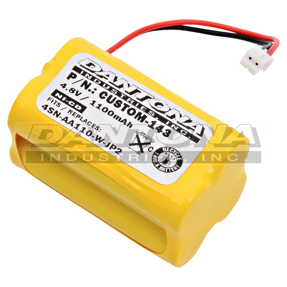 custom-143|custom-143|custom-143-2 Battery|Nickel Cadmium|NiMH/NiCD Packs