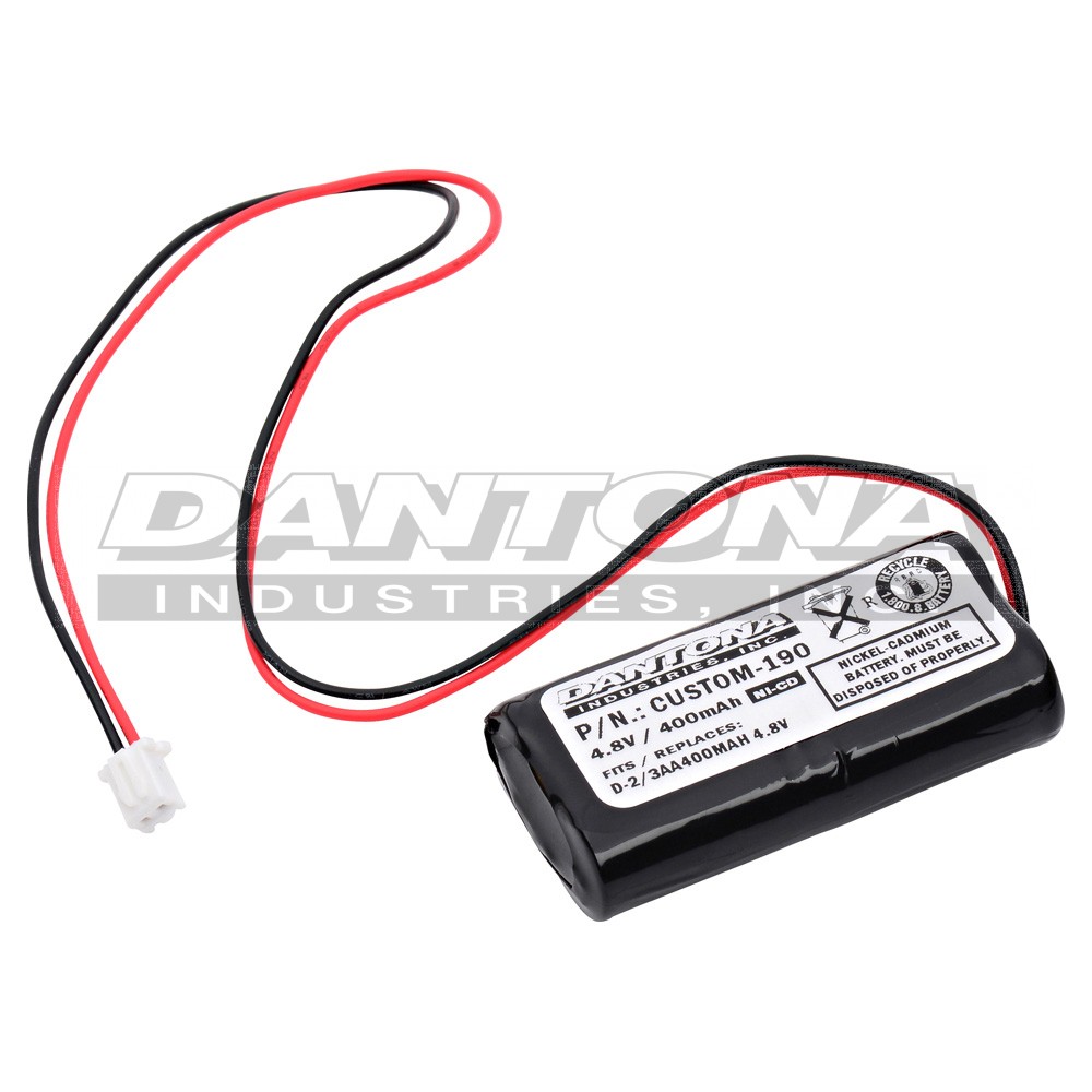 custom-190|custom-190|custom-190-2 Battery|Nickel Cadmium|NiMH/NiCD Packs
