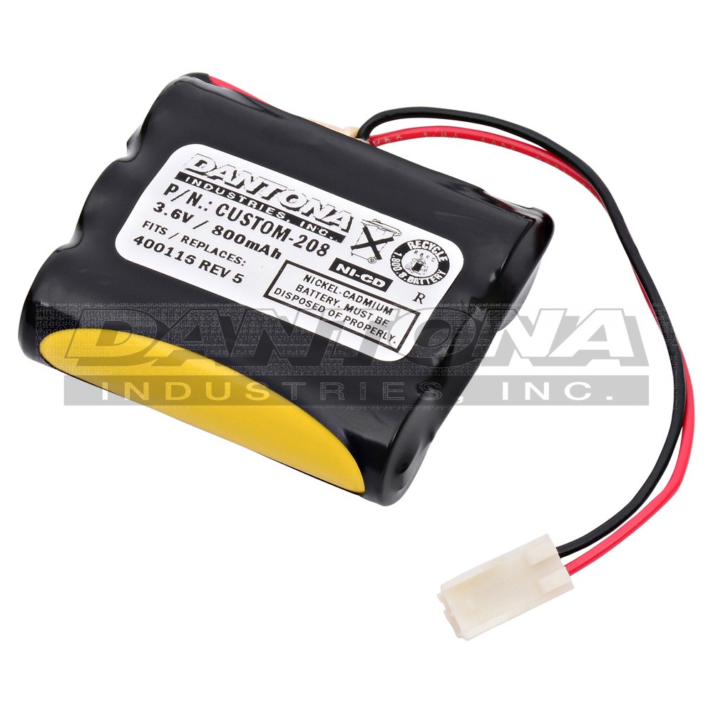 custom-208|custom-208|custom-208-2 Battery|Nickel Cadmium|NiMH/NiCD Packs