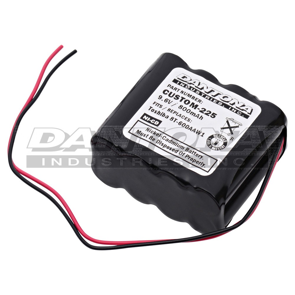 custom-225|custom-225|custom-225-2 Battery|Nickel Cadmium|NiMH/NiCD Packs
