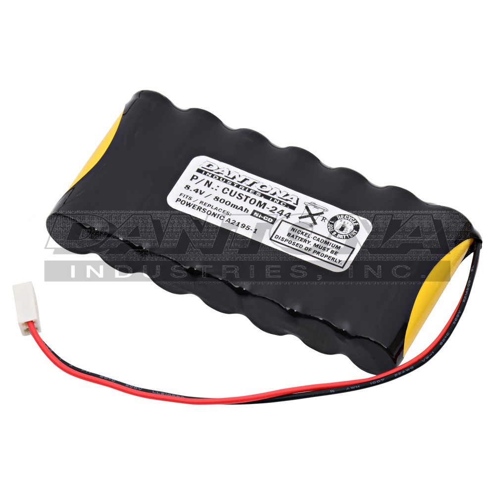 custom-244|custom-244|custom-244-2 Battery|Nickel Cadmium|NiMH/NiCD Packs