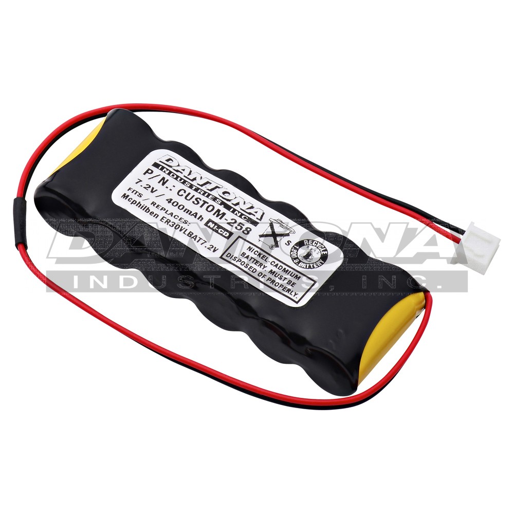 custom-258|custom-258|custom-258-2 Battery|Nickel Cadmium|NiMH/NiCD Packs