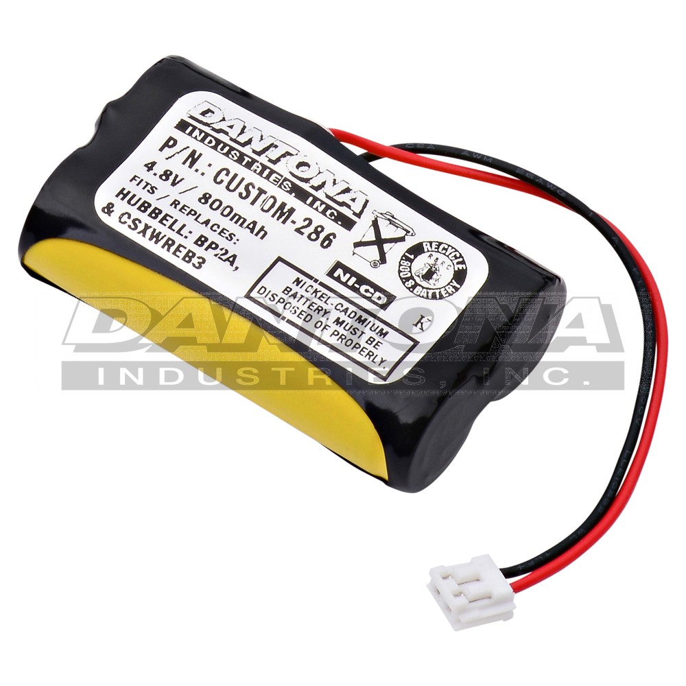 custom-286|custom-286|custom-286-2 Battery|Nickel Cadmium|NiMH/NiCD Packs