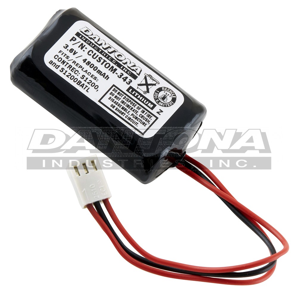 custom-343|custom-343|custom-343-2 Battery|Lithium Non-Rechargeable|Lithium Primary Packs