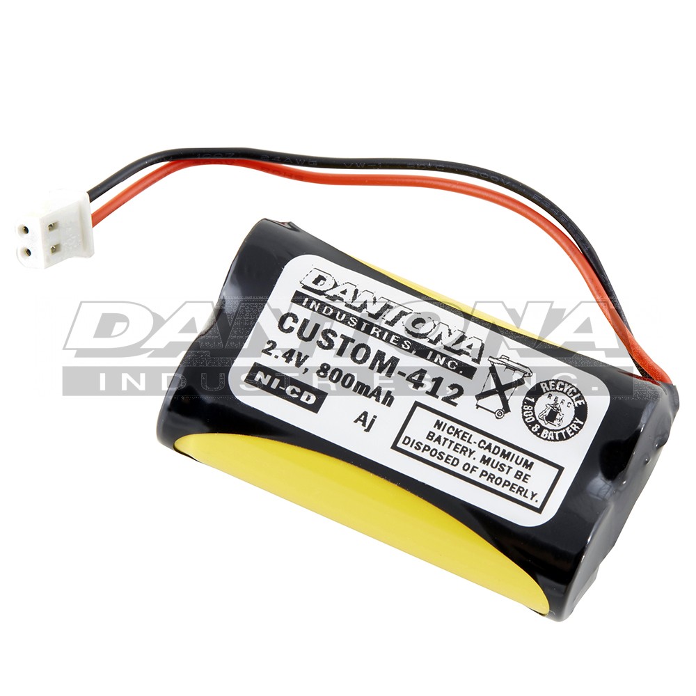 custom-412|custom-412|custom-412-2 Battery|Nickel Cadmium|NiMH/NiCD Packs