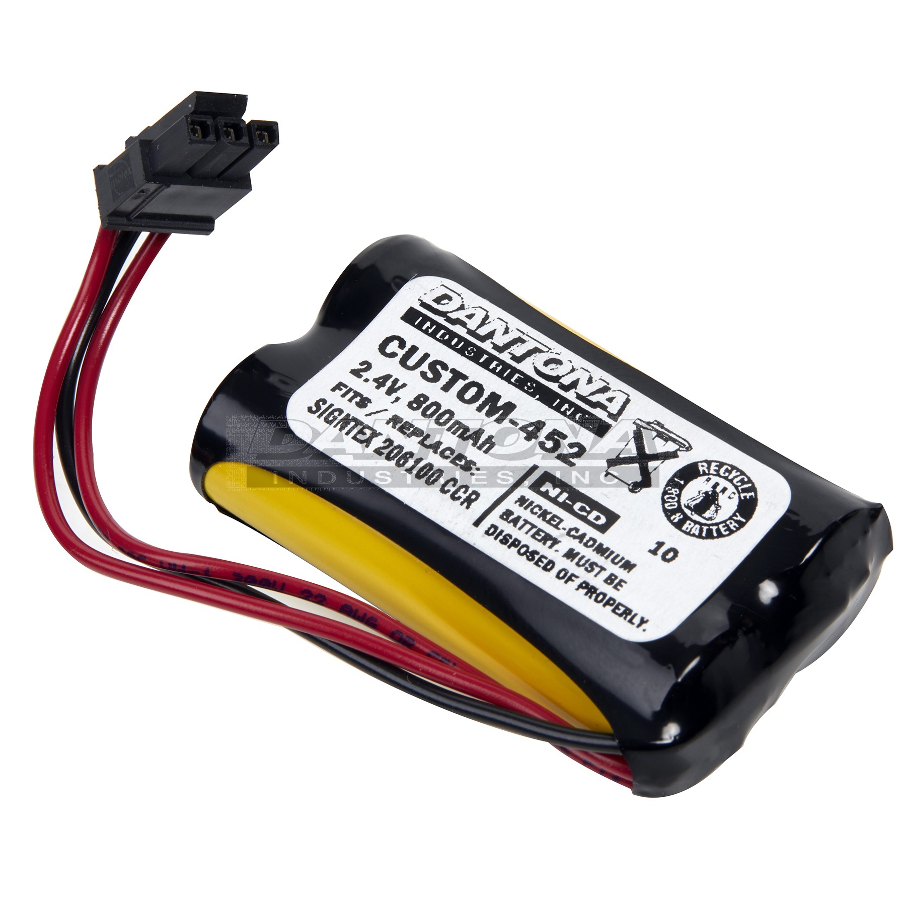 custom-452|custom-452|custom-452-2 Battery|Nickel Cadmium|NiMH/NiCD Packs