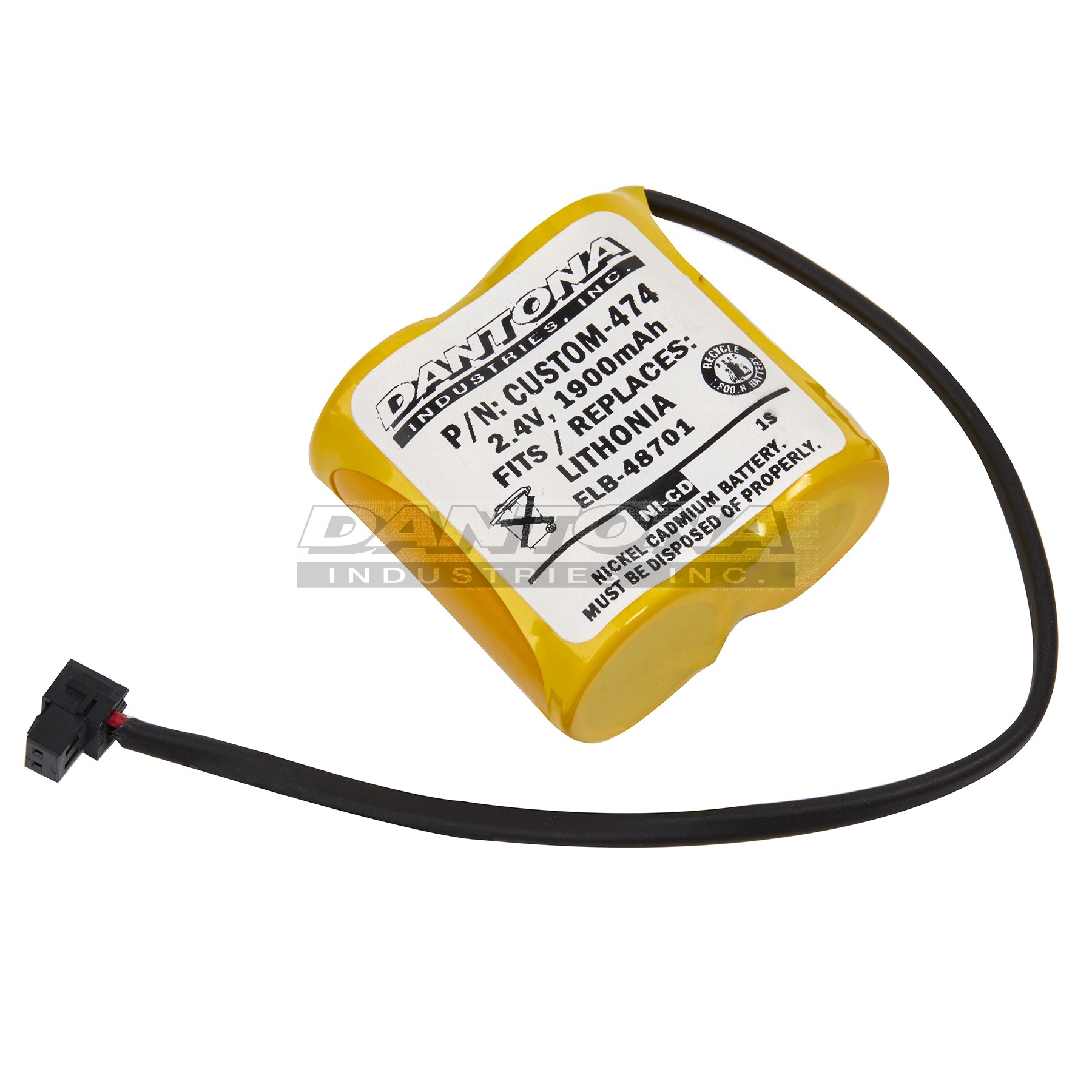 custom-474|custom-474|custom-474-2 Battery|Nickel Cadmium|NiMH/NiCD Packs