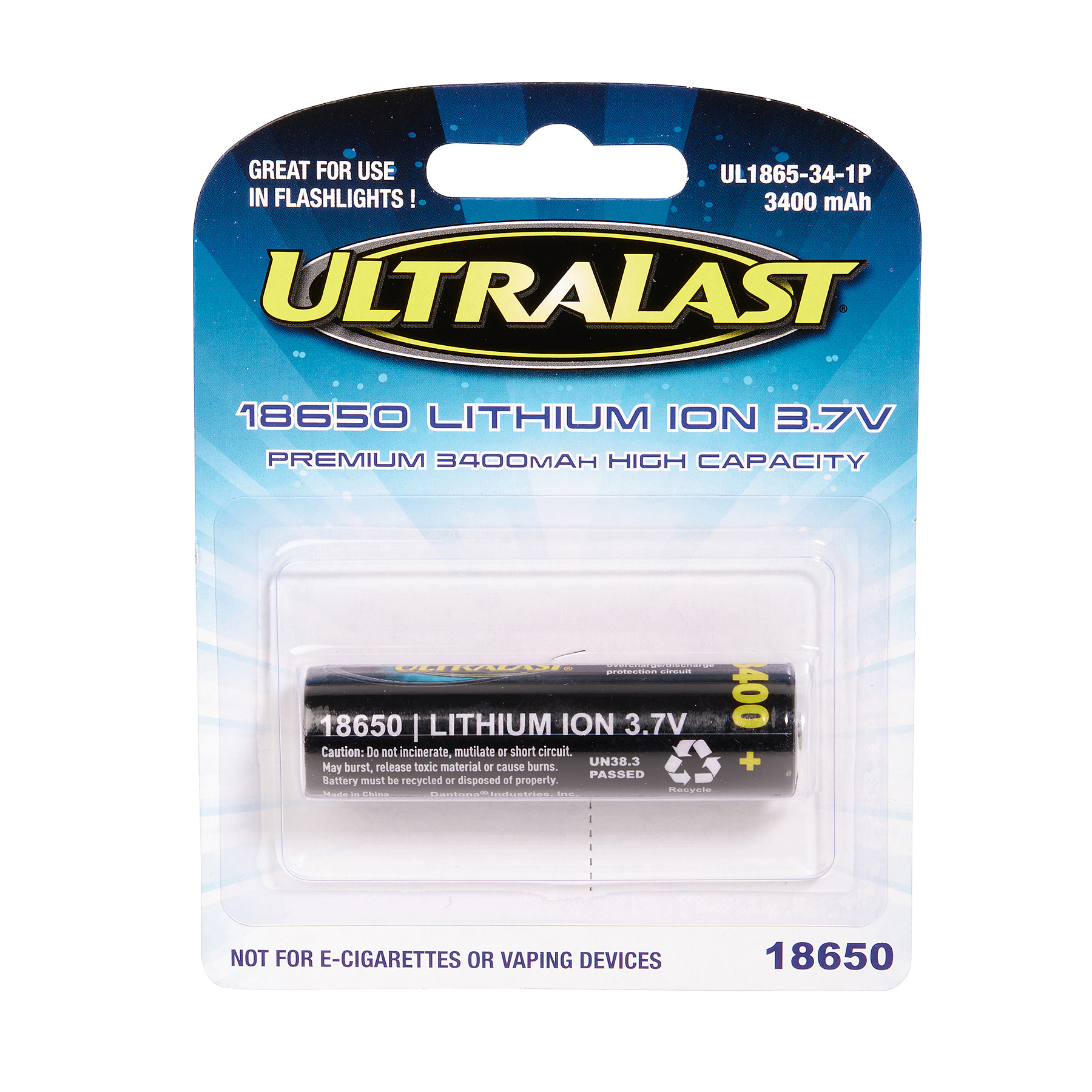 ul1865-34-1p Flashlight|Rechargeable 18650